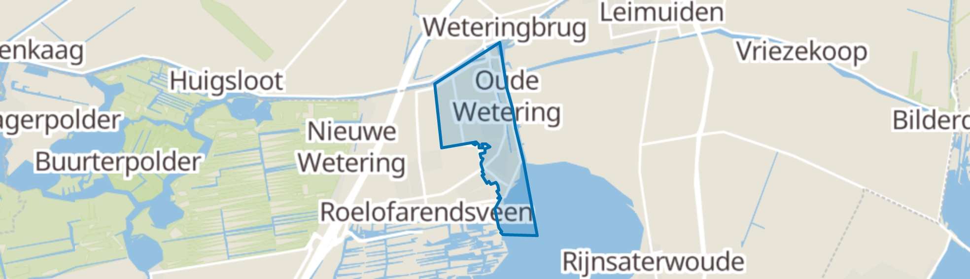 Oude Wetering map