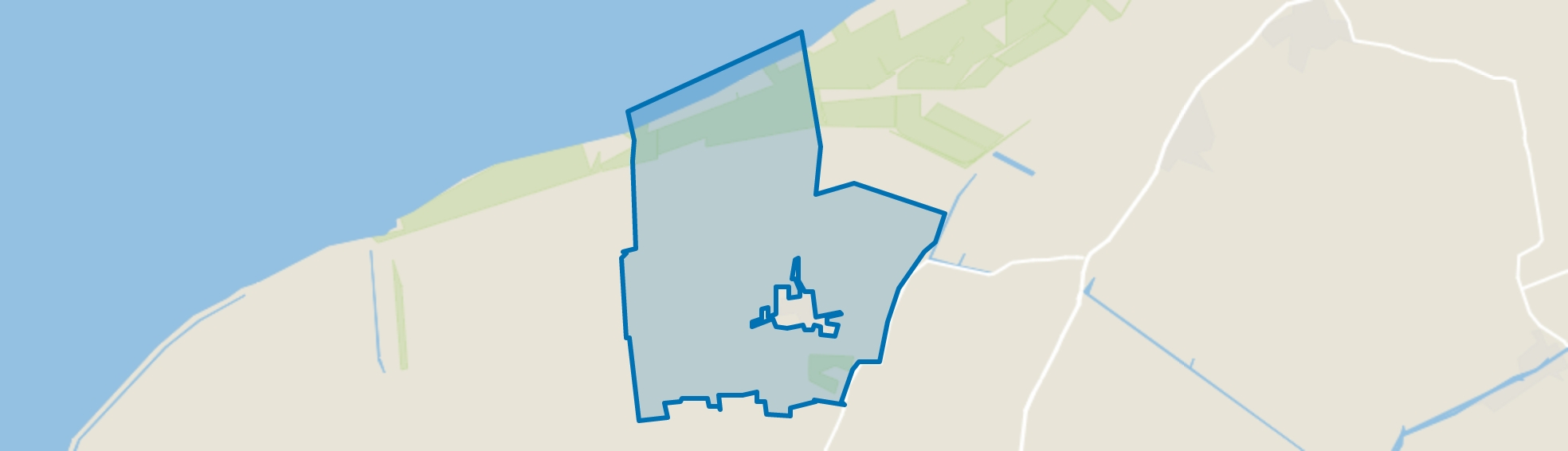 Buitengebied Oudebildtzijl, Oudebildtzijl map