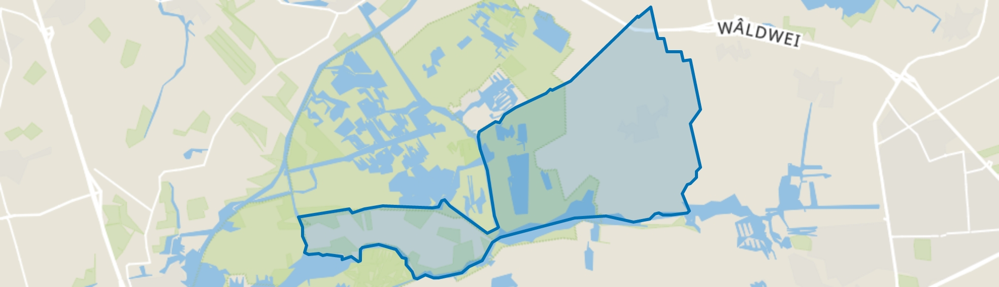 Oudega, Oudega (Gem. Smallingerland) map