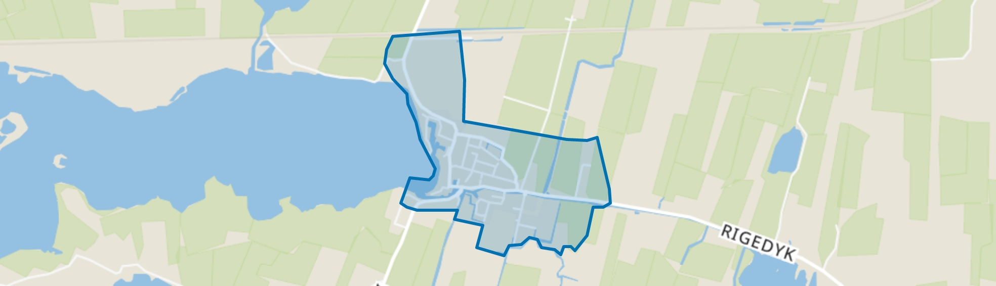 Oudega, Oudega (Gem. Súdwest-Fryslân) map