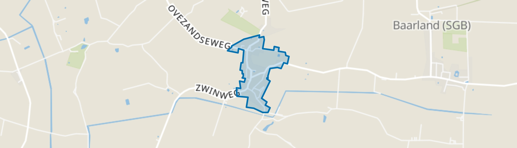 Kern Oudelande, Oudelande map