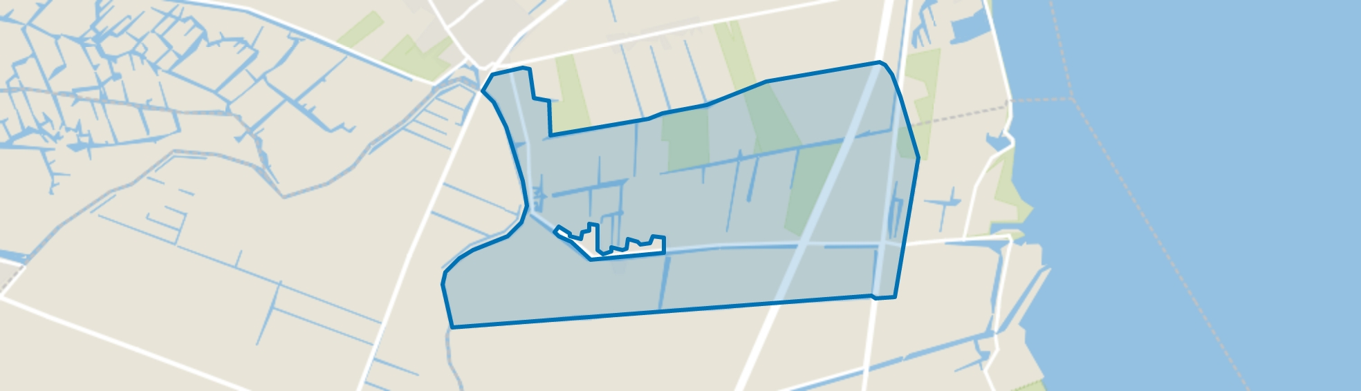 Oudendijk Verspreide huizen, Oudendijk map