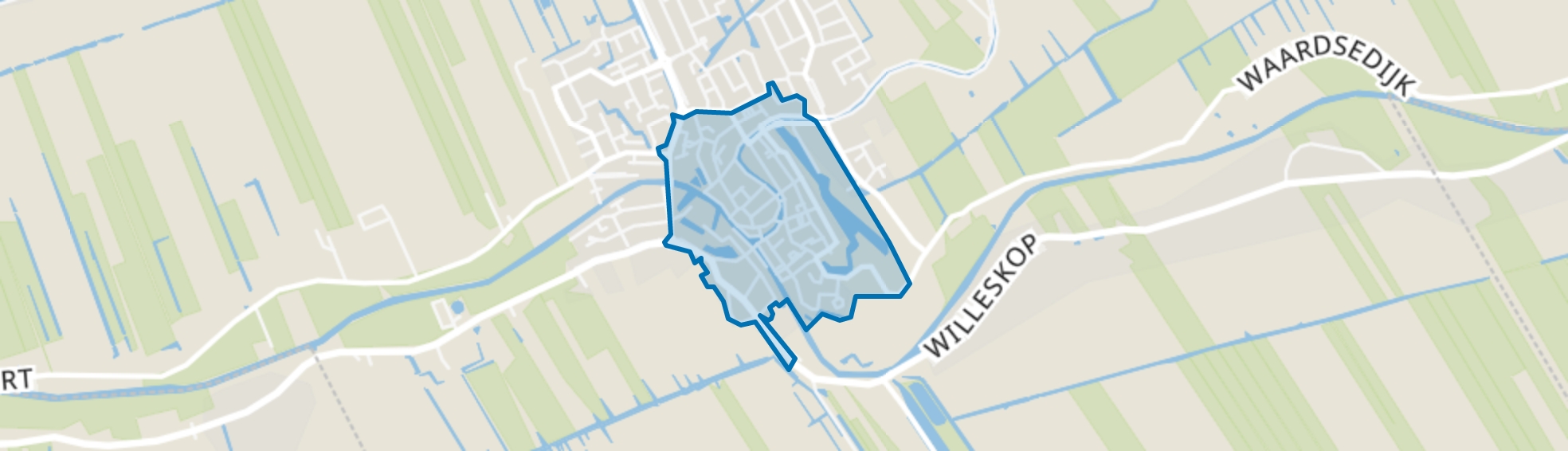 Kern Oudewater, Oudewater map