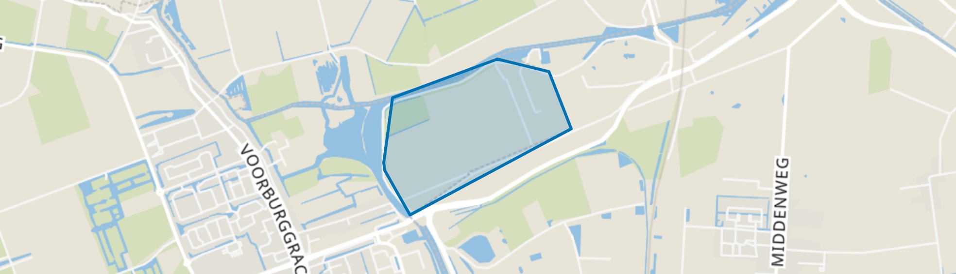 Laanweg en Waarddijk, Oudkarspel (Gem. Langedijk) map