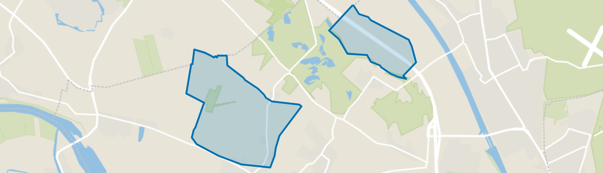 Verspreide huizen Overasseltse Broek, Overasselt map