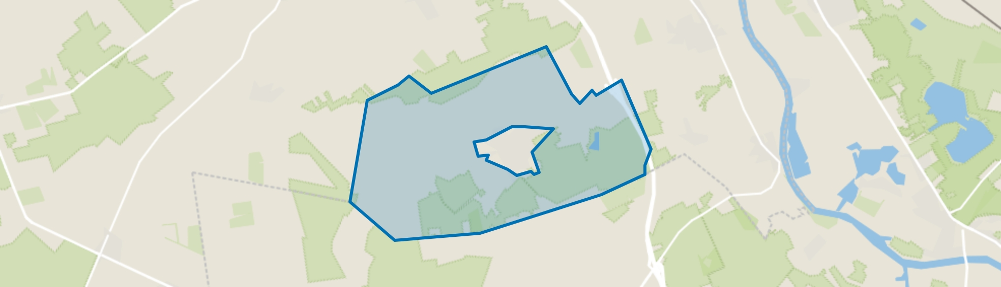 Verspreide huizen Overloon, Overloon map