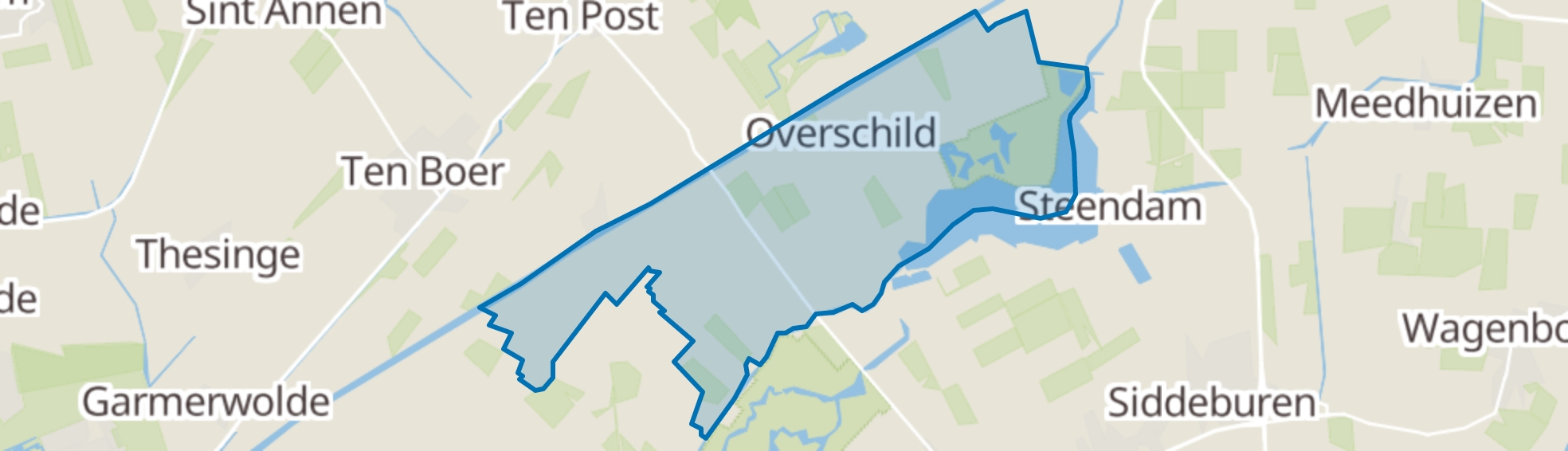 Overschild map