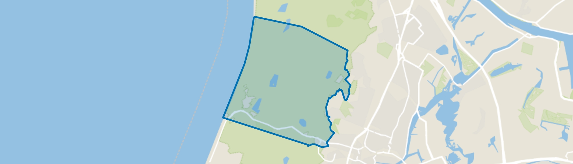 Verspreide huizen Bloemendaal, Overveen map