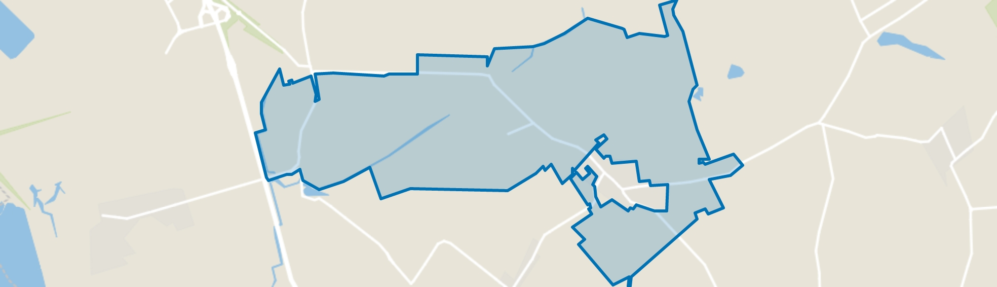 Buitengebied Ovezande, Ovezande map