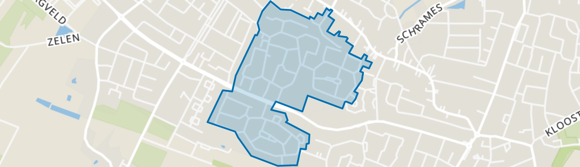 De Riet Panningen, Panningen map