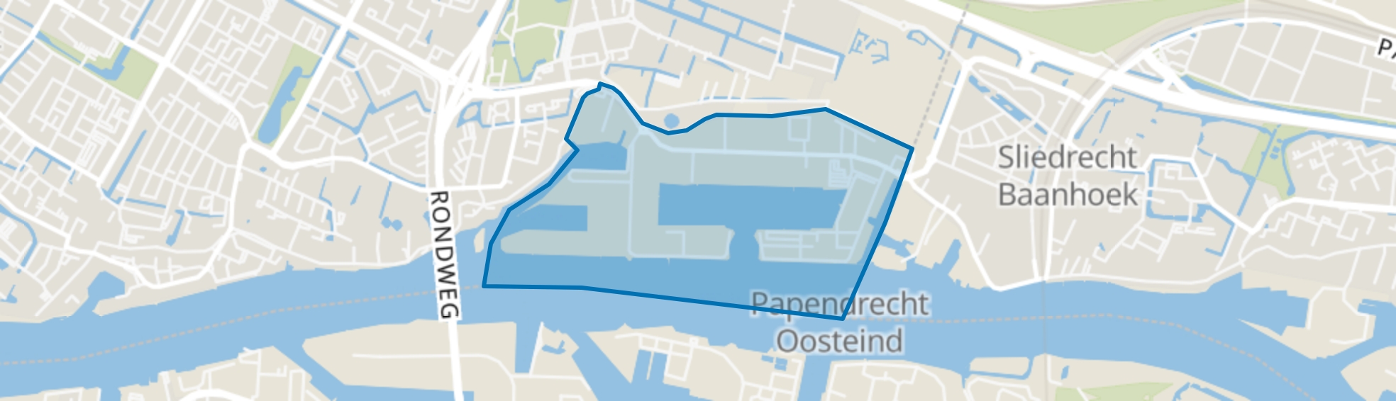 Bedrijventerrein Oosteind en Ketel, Papendrecht map
