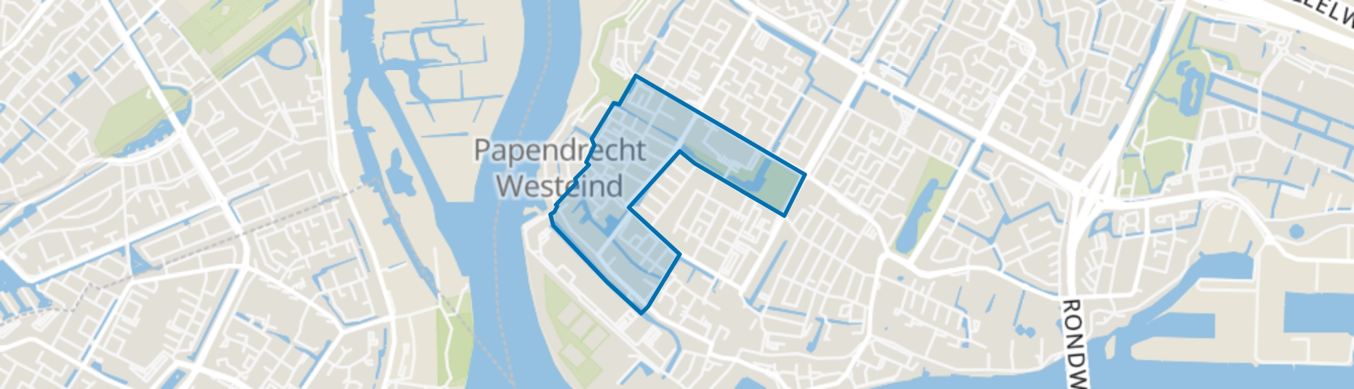 Schrijversbuurt, Papendrecht map