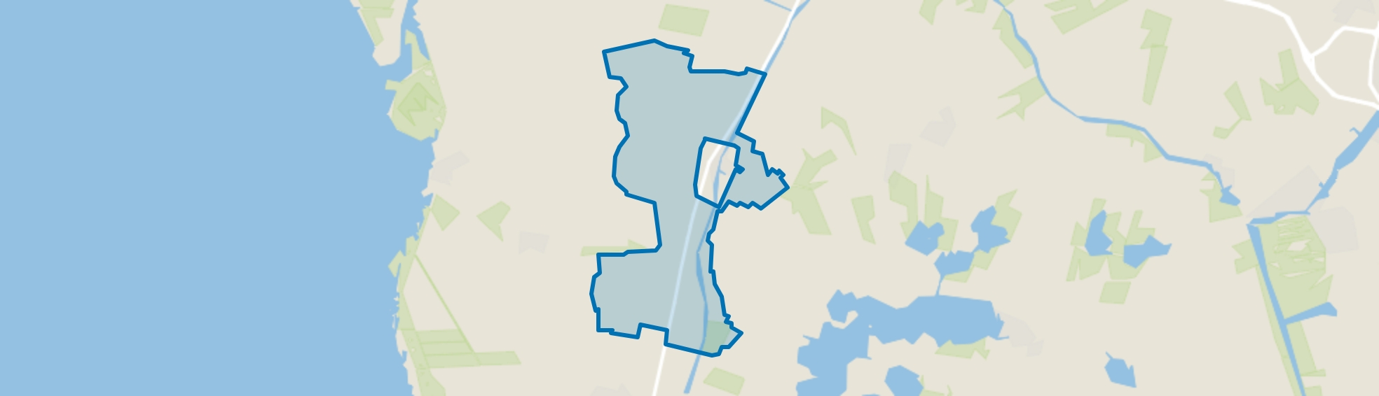 Verspreide huizen Parrega, Parrega map