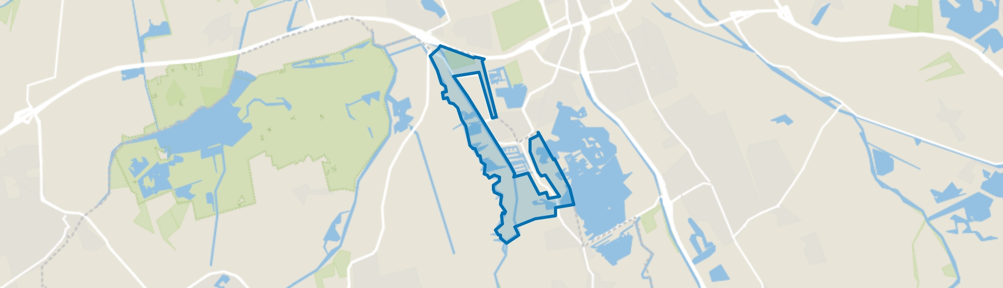 Verspreide huizen Eelderwolde, Paterswolde map
