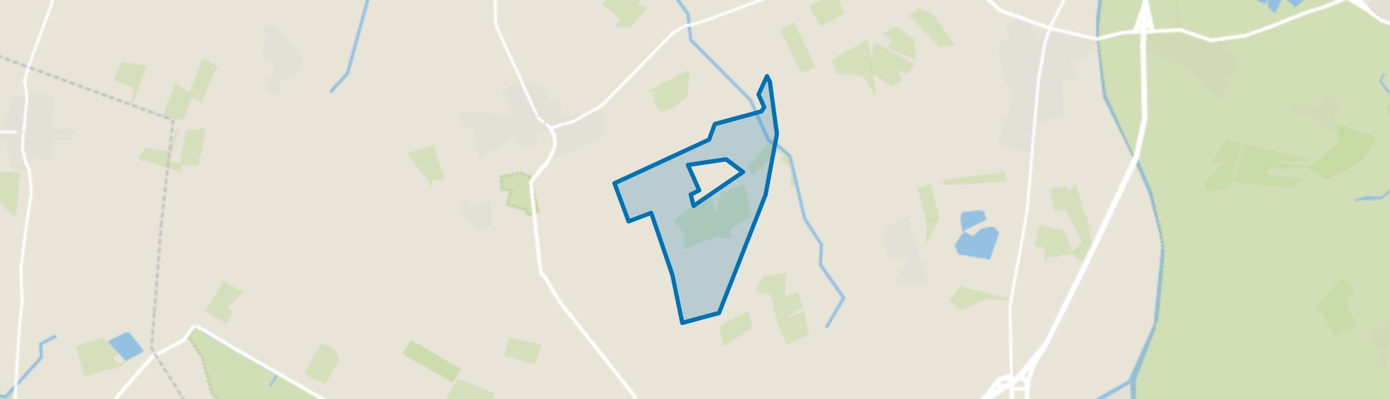 Verspreide huizen Peest, Peest map