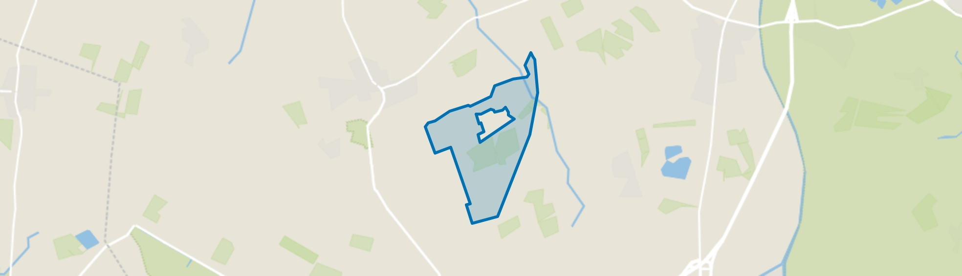 Verspreide huizen Peest, Peest map