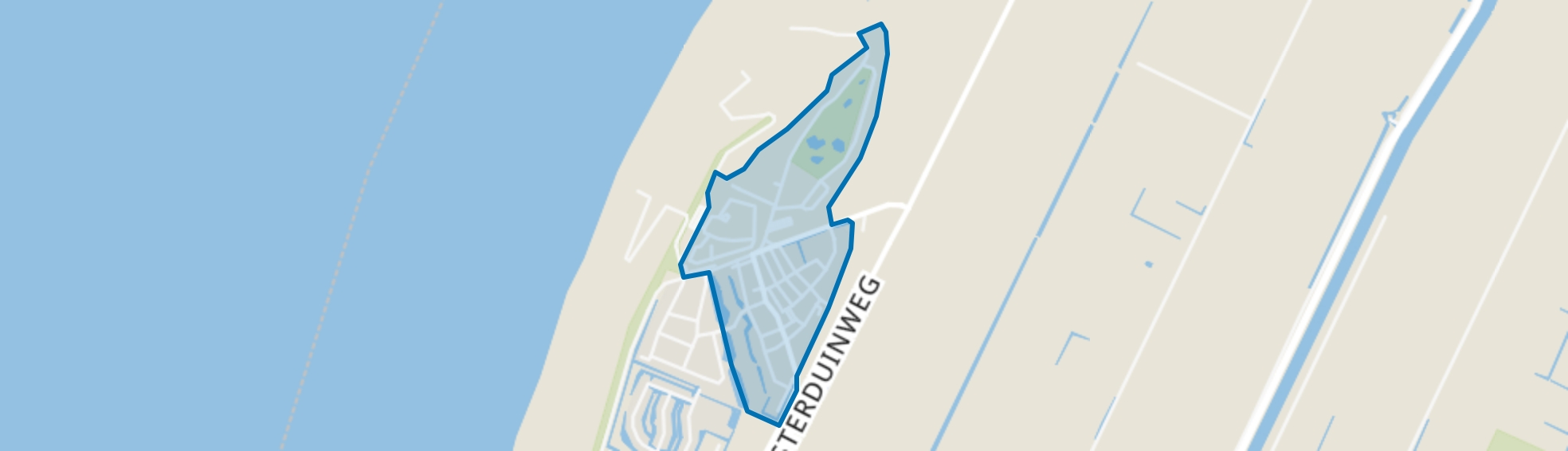 Petten-Centrum en Korfwater, Petten map