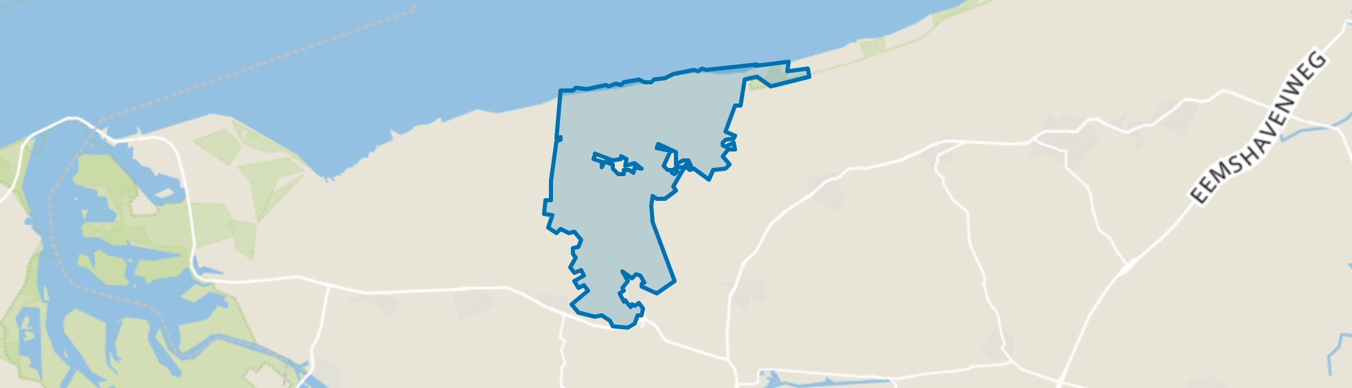 Buitengebied Oude Land, Pieterburen map