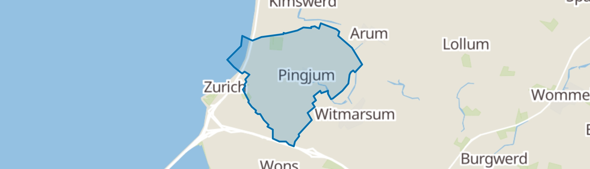 Pingjum map
