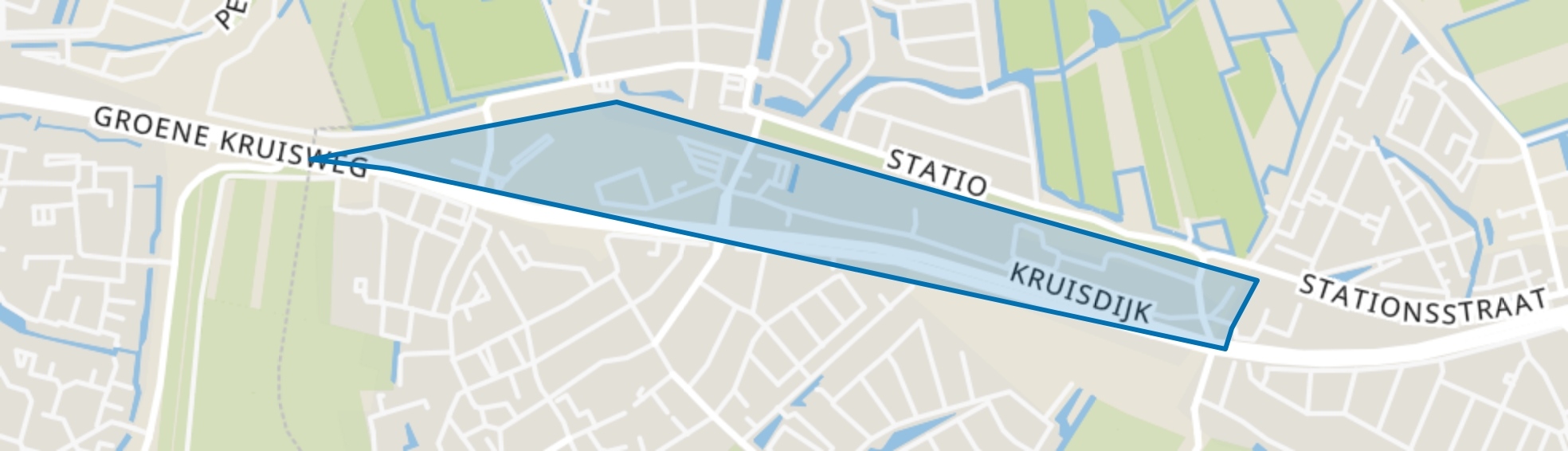 Zwaardijk-Kruisdijk, Poortugaal map