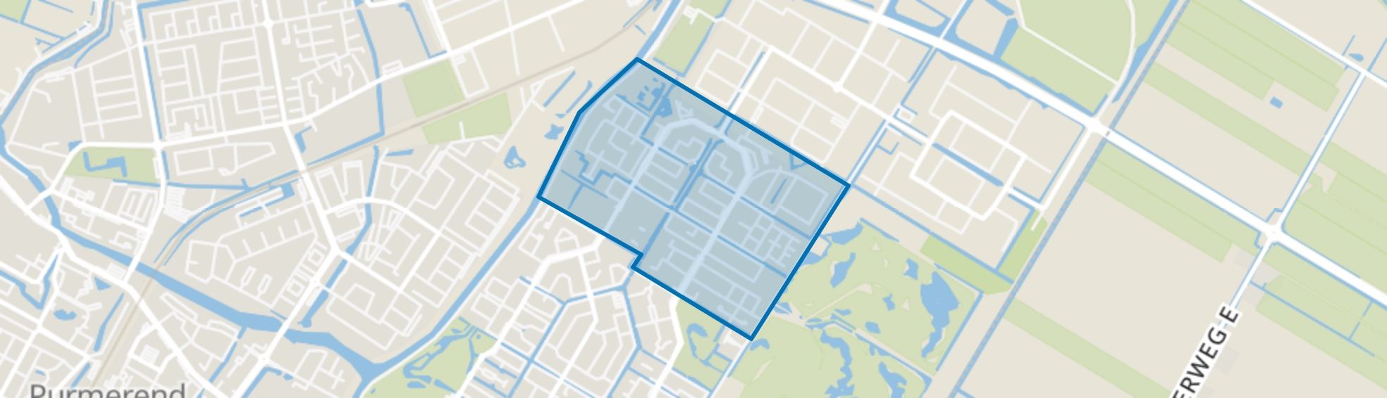 De Graeffweg en omgeving, Purmerend map