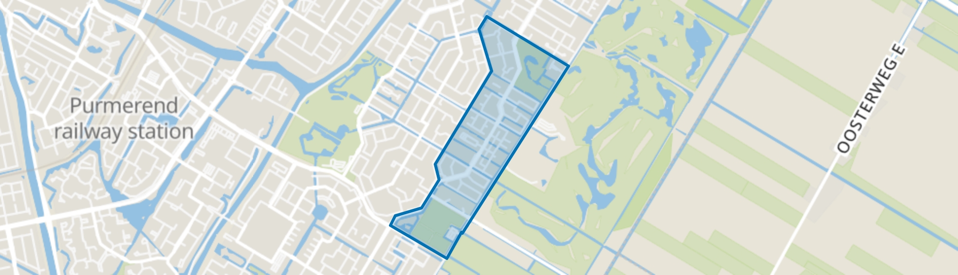 Maten- en Zuivelbuurt, Purmerend map