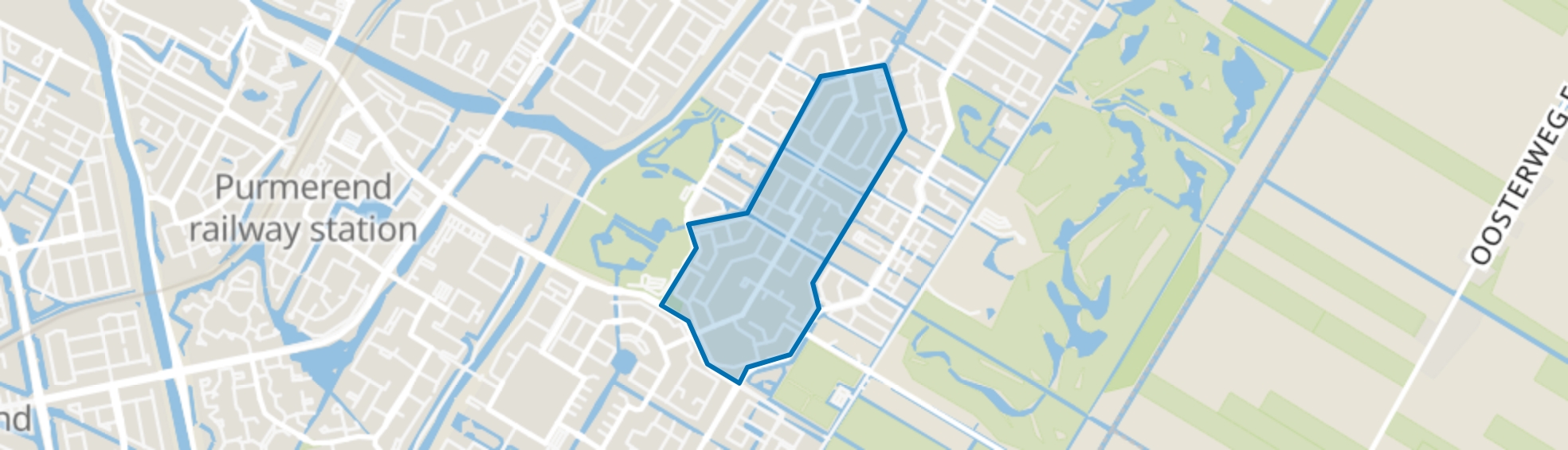 Overlanderstraat en omgeving, Purmerend map