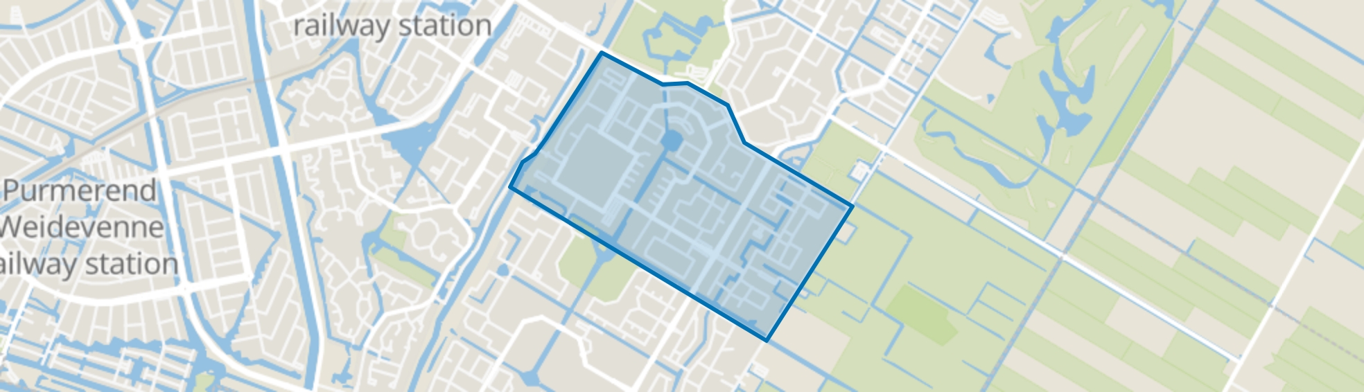 Purmer-Zuid/Noord, Purmerend map