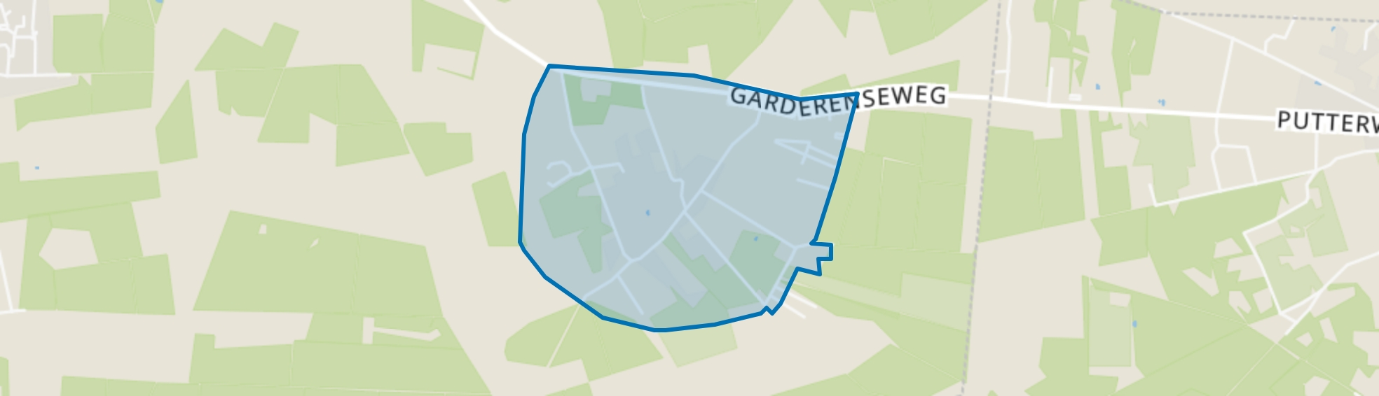 Koudhoorn, Putten map