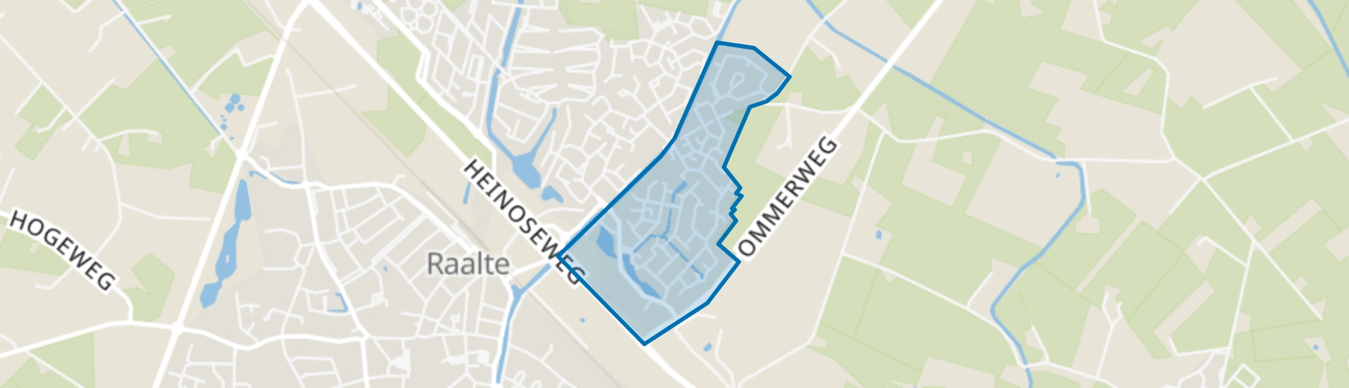 Het Raan Oost, Raalte map