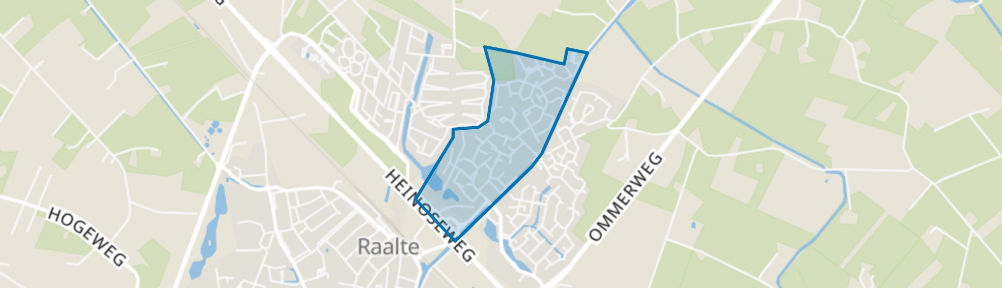 Het Raan West, Raalte map