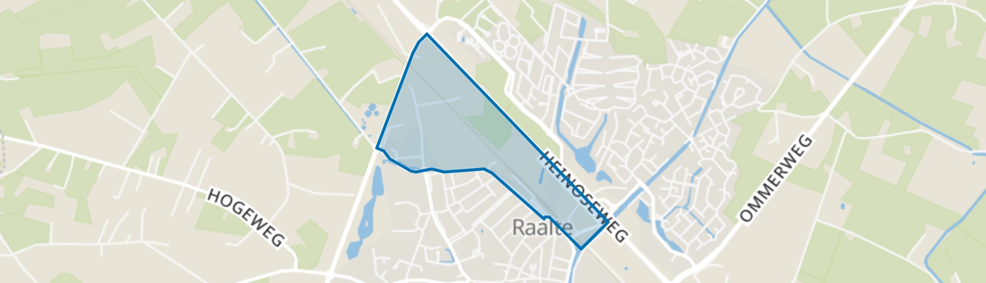 Tijenraan, Raalte map