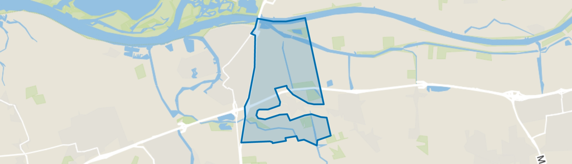 Verspreide huizen Raamsdonk, Raamsdonk map