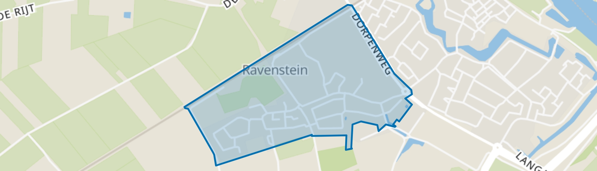 De Kolk, Schonenberg en De Weem, Ravenstein map