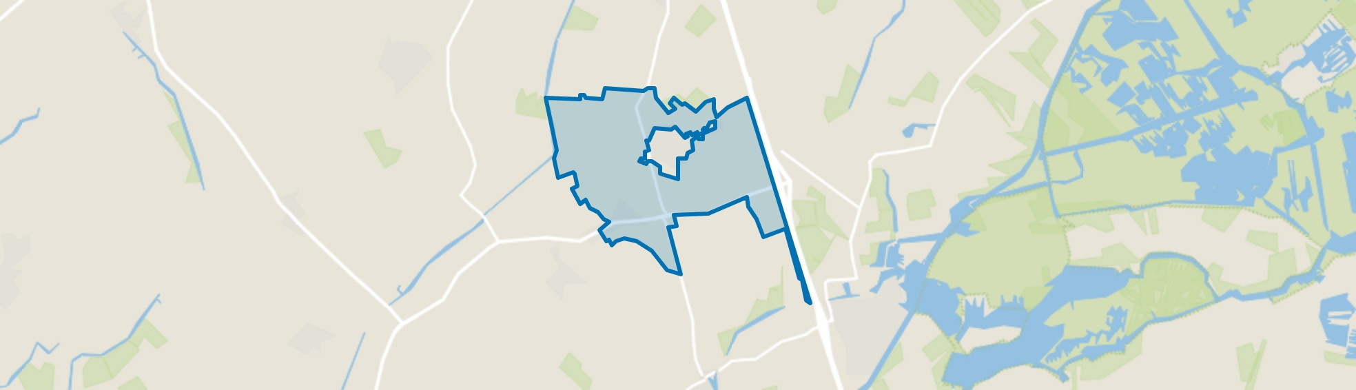 Buitengebied Reduzum, Reduzum map