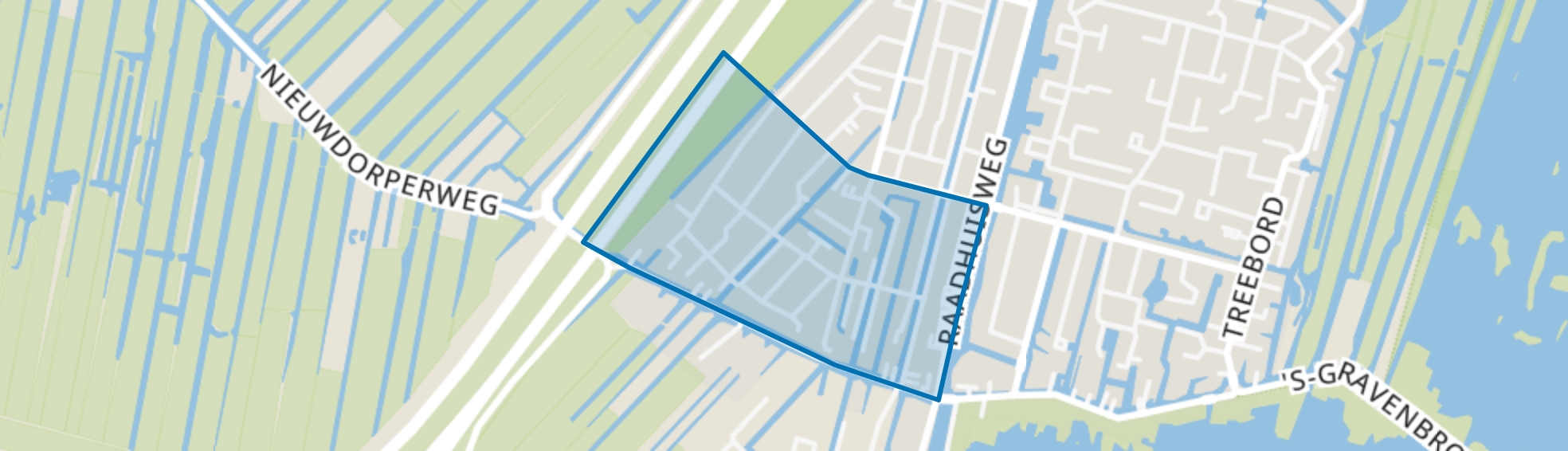 Reeuwijk-Brug-Zuidwest, Reeuwijk map