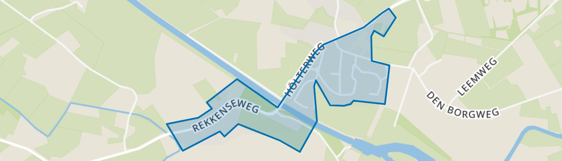 Rekken, Rekken map