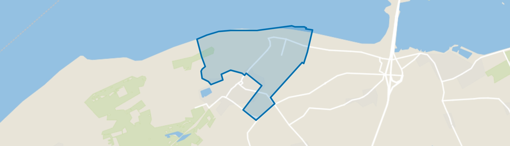 Oude Moolweg en Laone, Renesse map