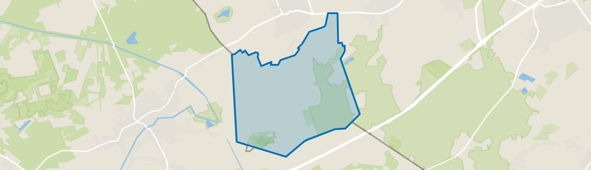 Buitengebied ten zuiden van Reusel, Reusel map