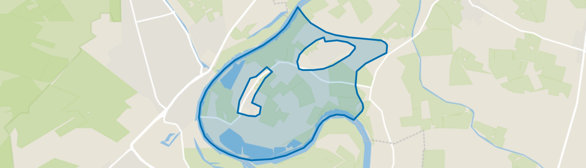 Verspreide huizen Olburgen en Rha, Rha map