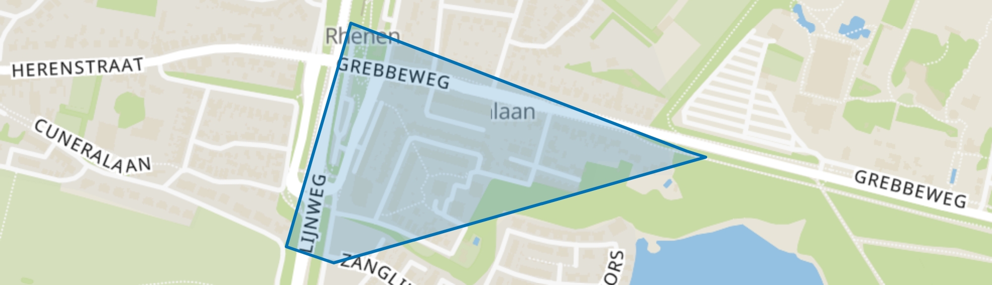 Grebbekwartier Zuid, Rhenen map