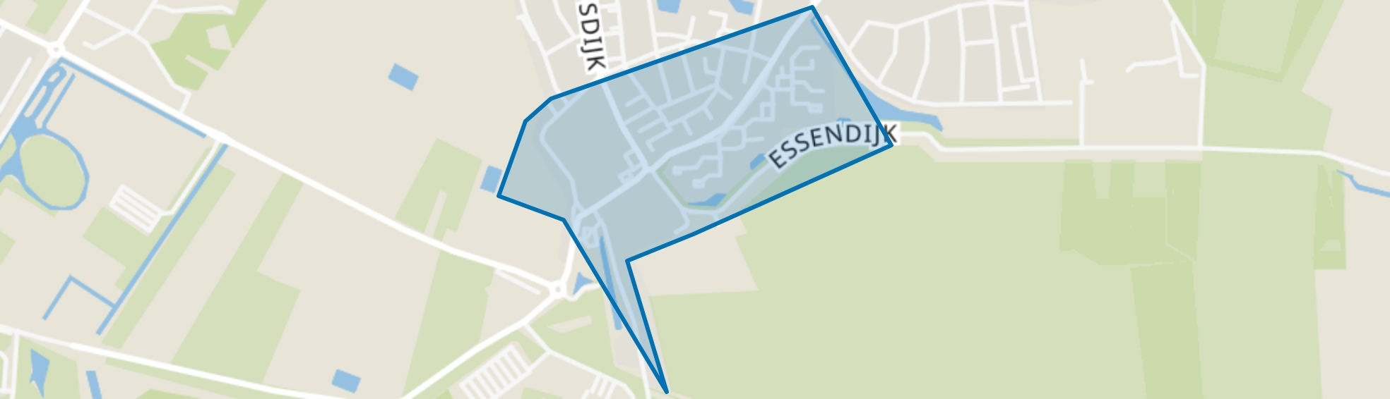 Tijsjesdijk, Rhoon map