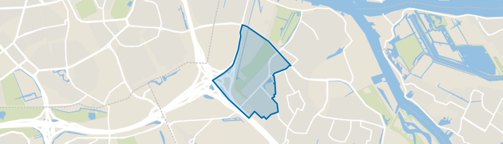 West, Ridderkerk map