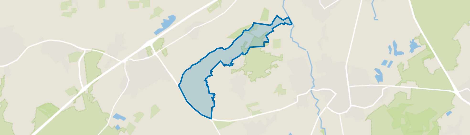 Buitengebied Noord 1, Riethoven map