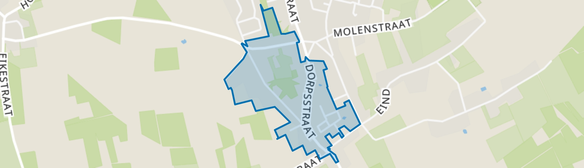 Dorpsstraat e.o., Riethoven map