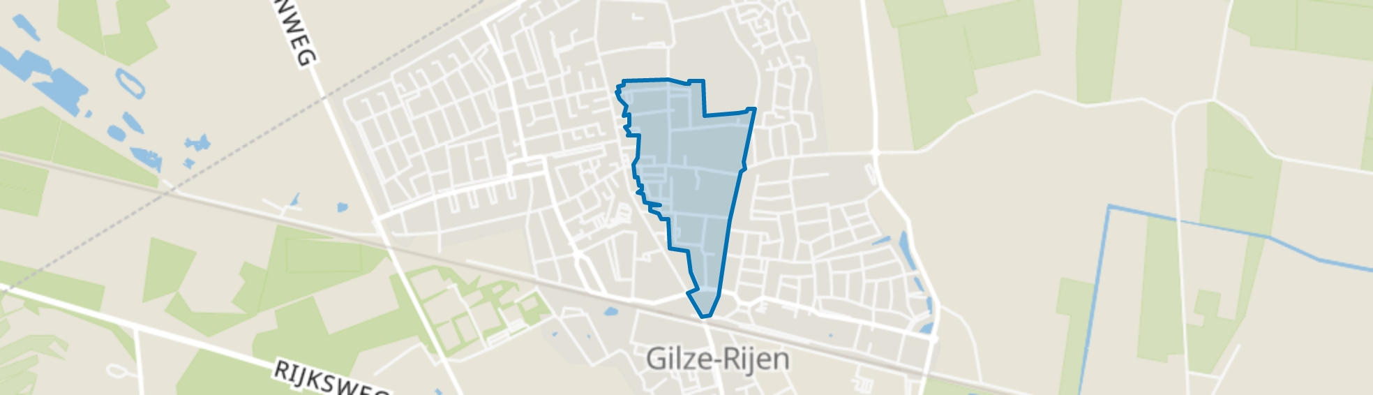 Centrumgebied Oost Rijen, Rijen map