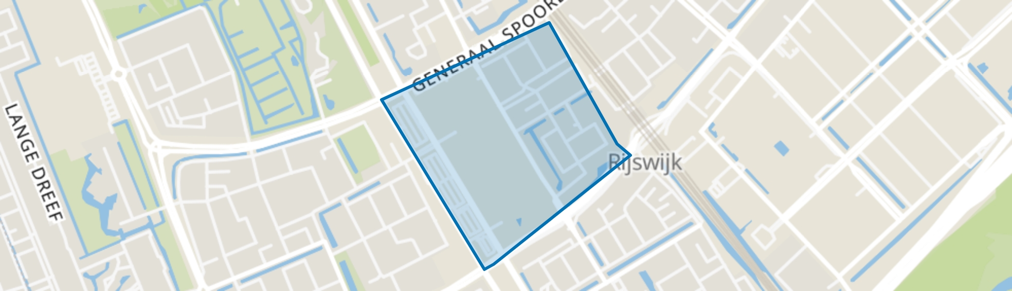 Artiestenbuurt, Rijswijk (ZH) map