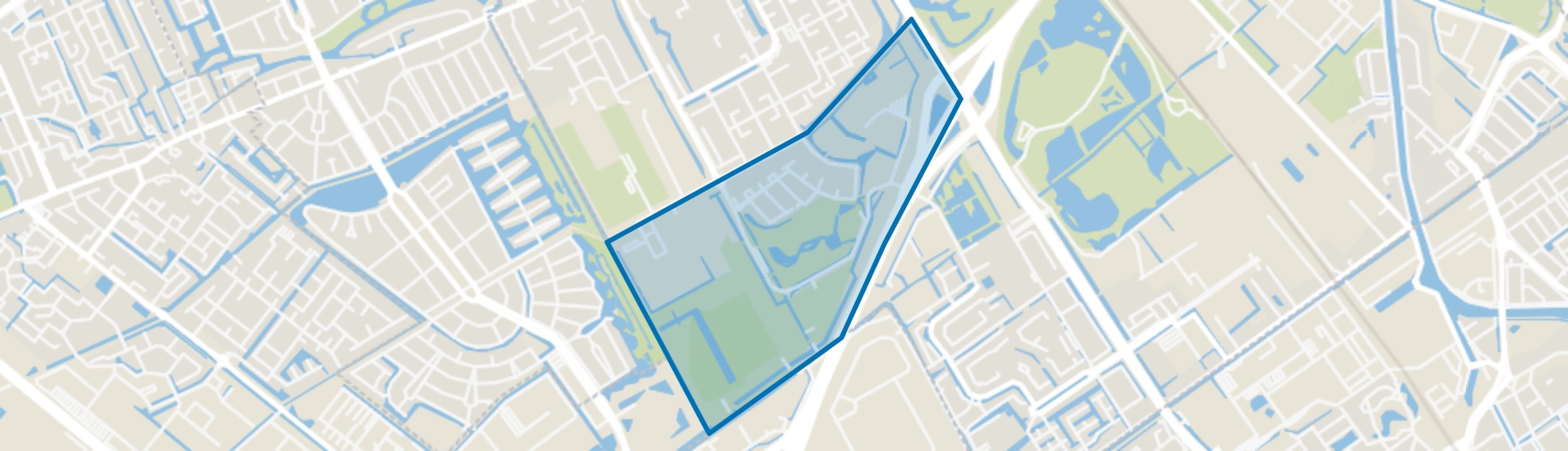 Hoekpolder, Rijswijk (ZH) map