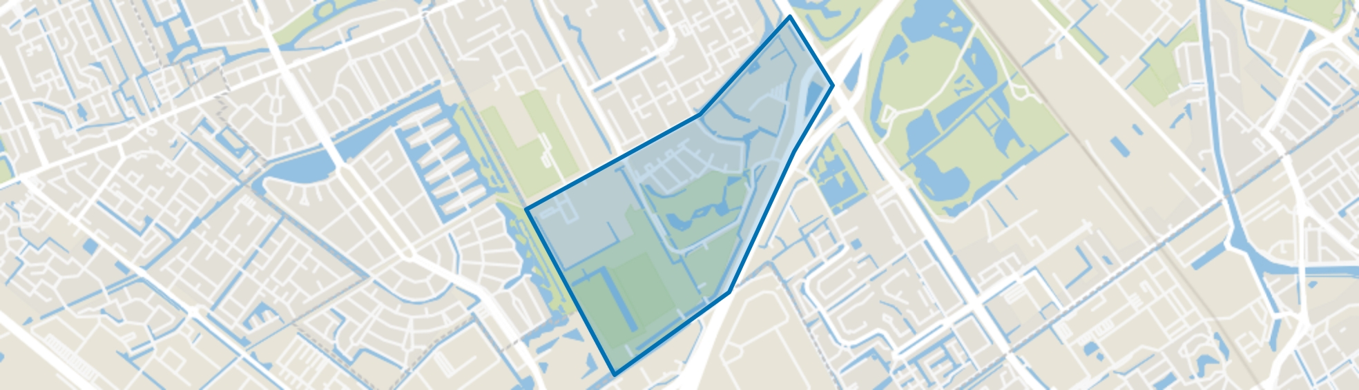 Hoekpolder, Rijswijk (ZH) map
