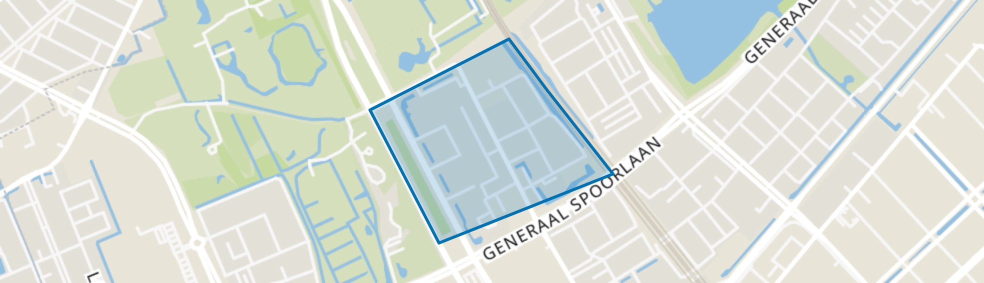 Kleurenbuurt, Rijswijk (ZH) map